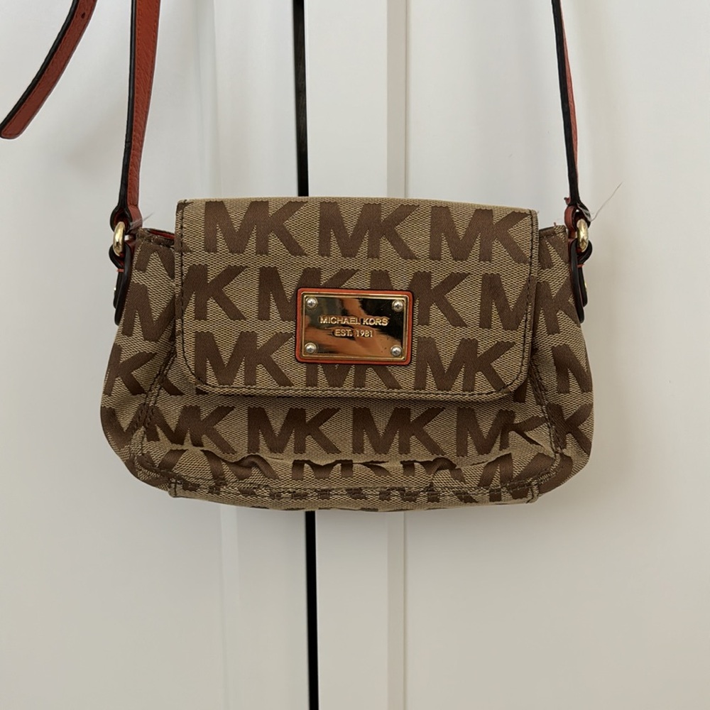Michael Kors Monogram Crossbody Bag